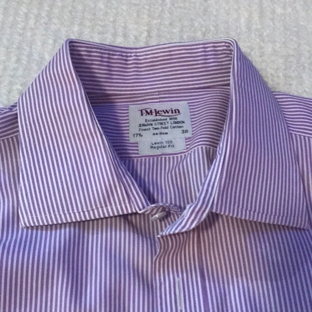 T.M. Lewin lavender/purple dress shirt